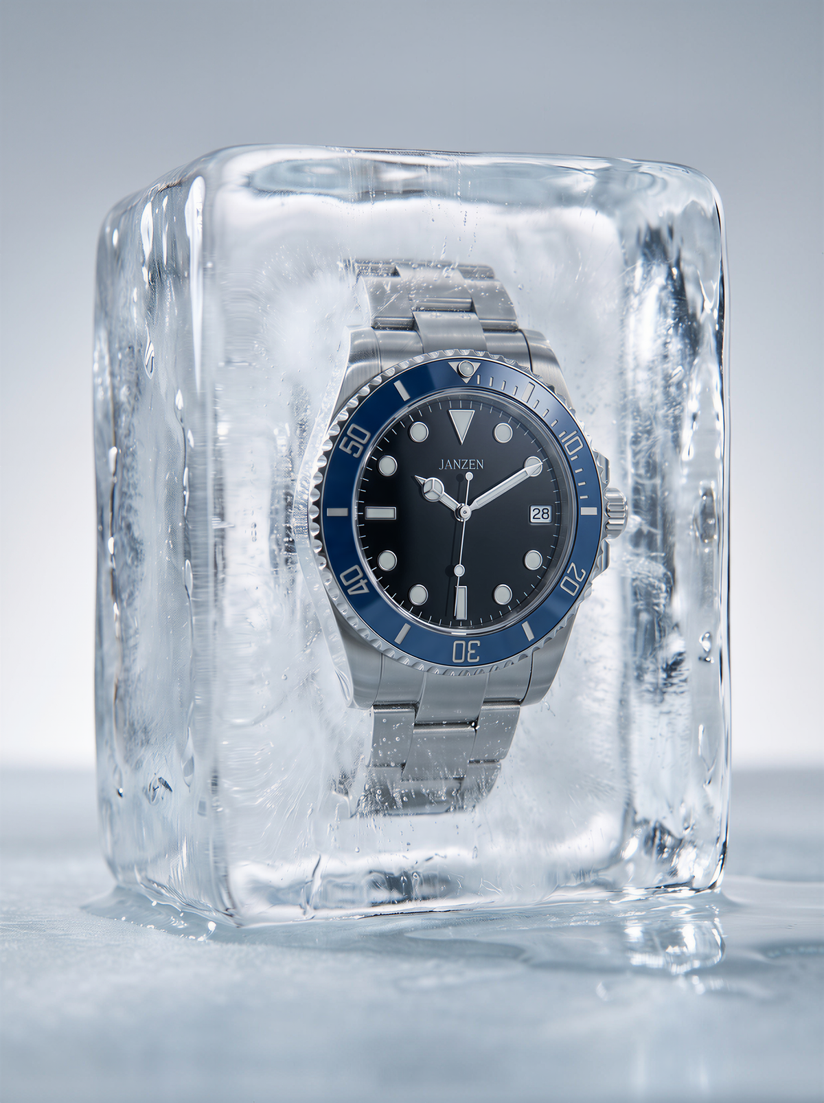 SUB-BLAU — im Eisblock