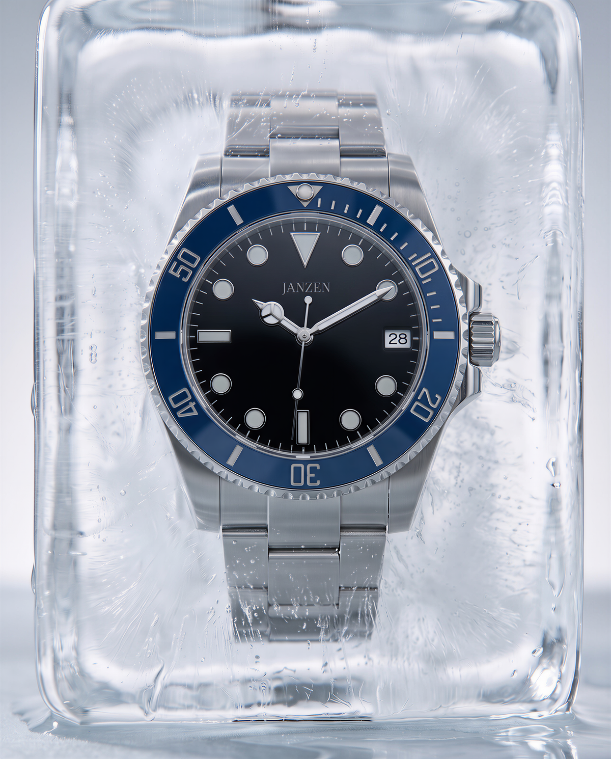 SUB-BLAU — im Eisblock