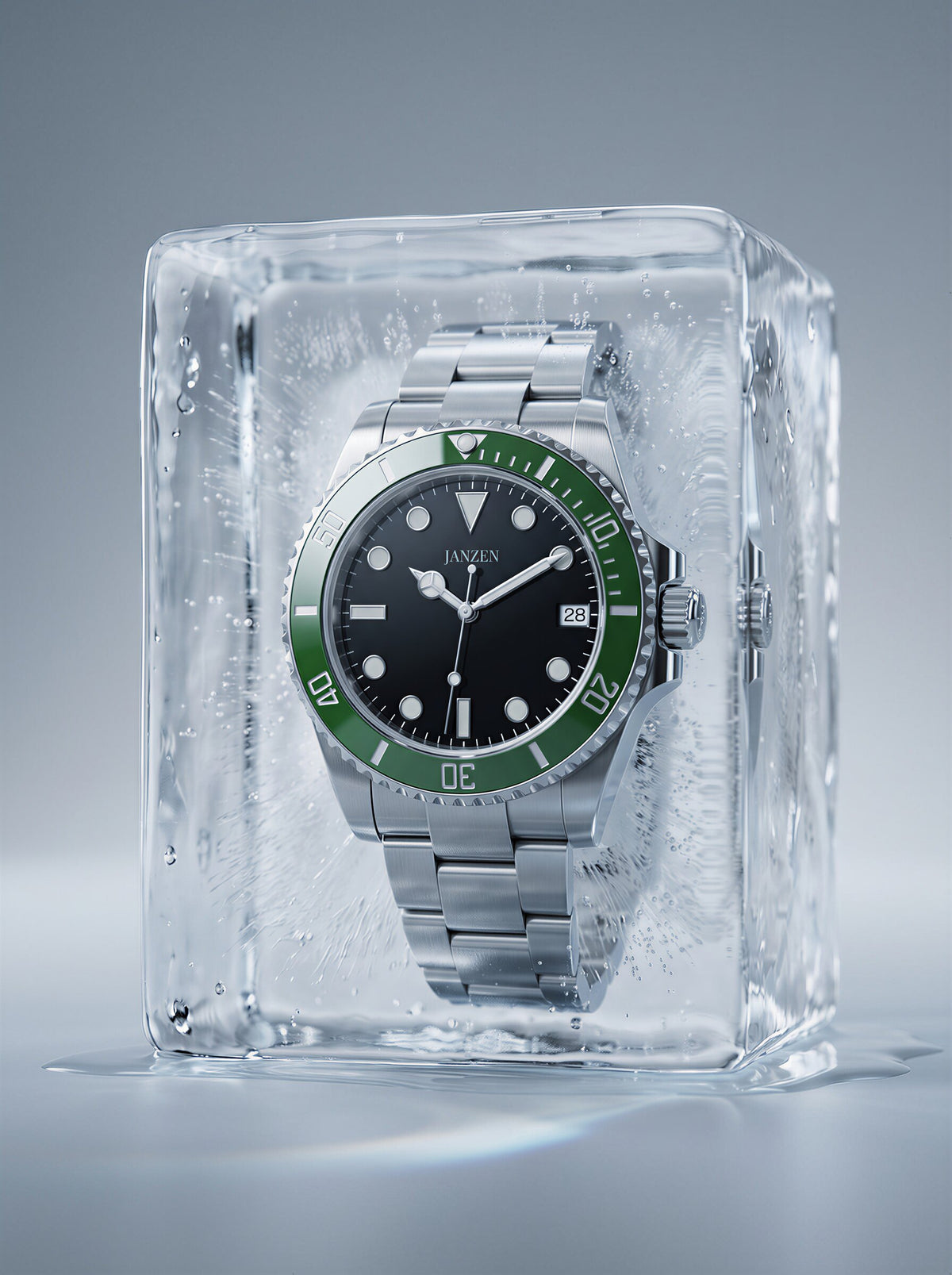 SUB-GRUEN — im Eisblock (web)