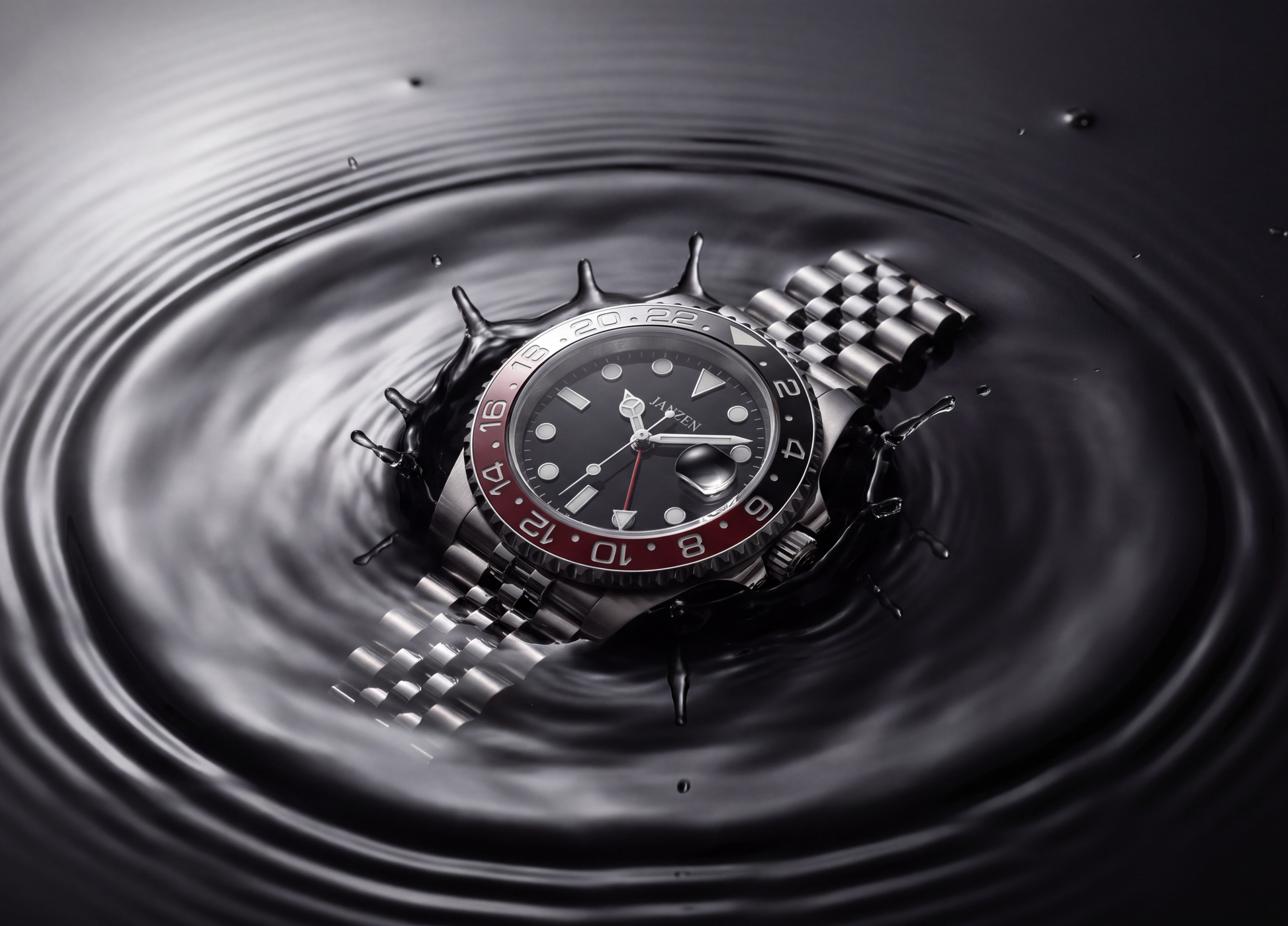 GMT International 40mm Cola — Wasserdichtigkeits-Kachel