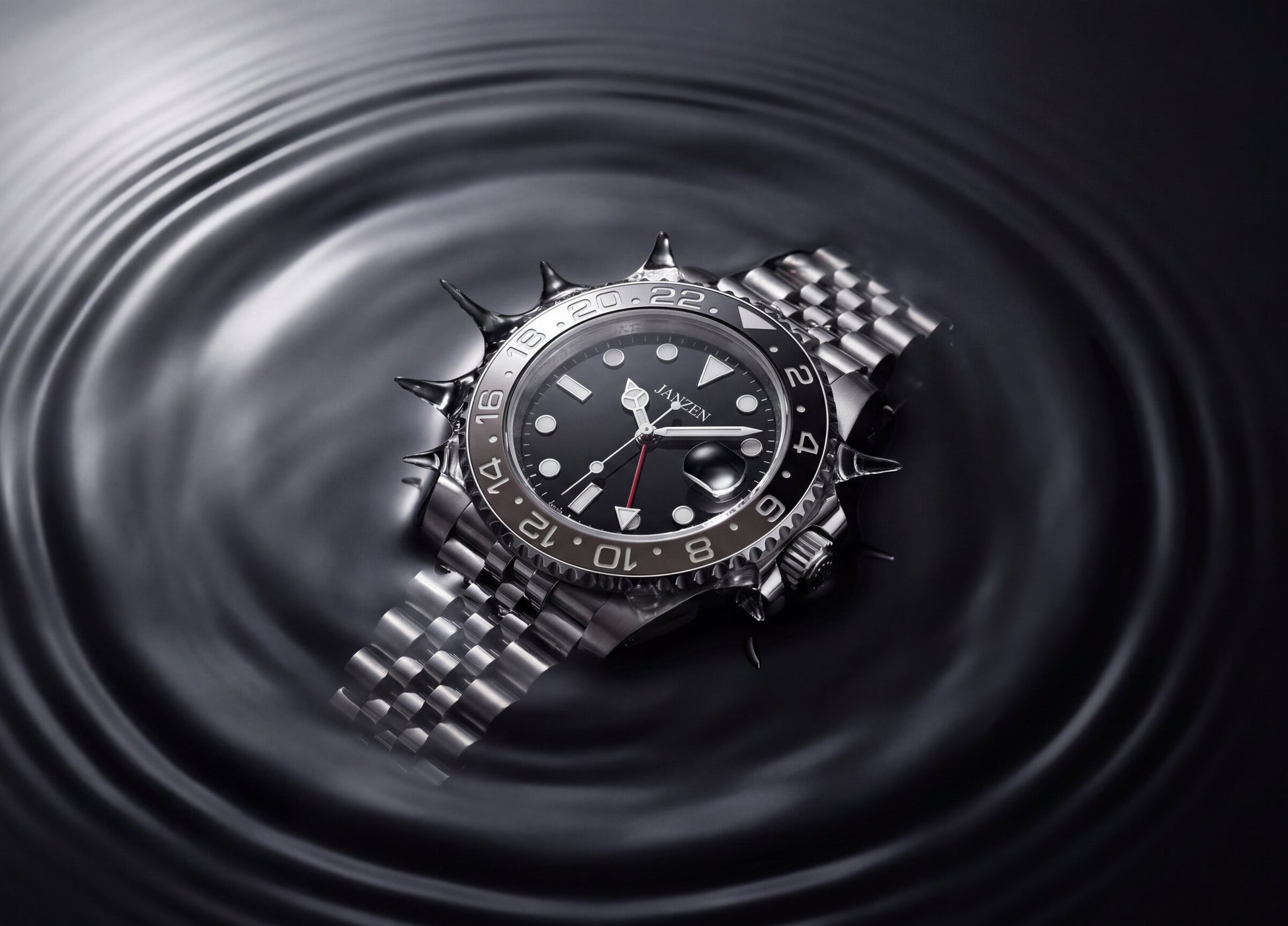 GMT International 40mm Grau — Wasserdichtigkeits-Kachel (web)
