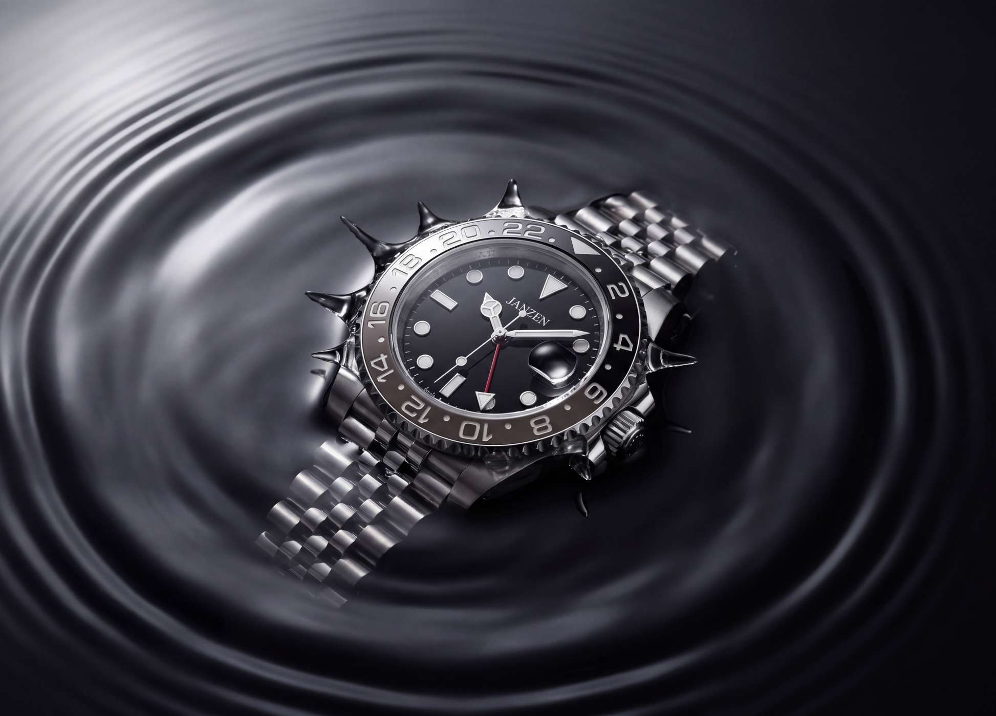 GMT International 40mm Grau — Wasserdichtigkeits-Kachel