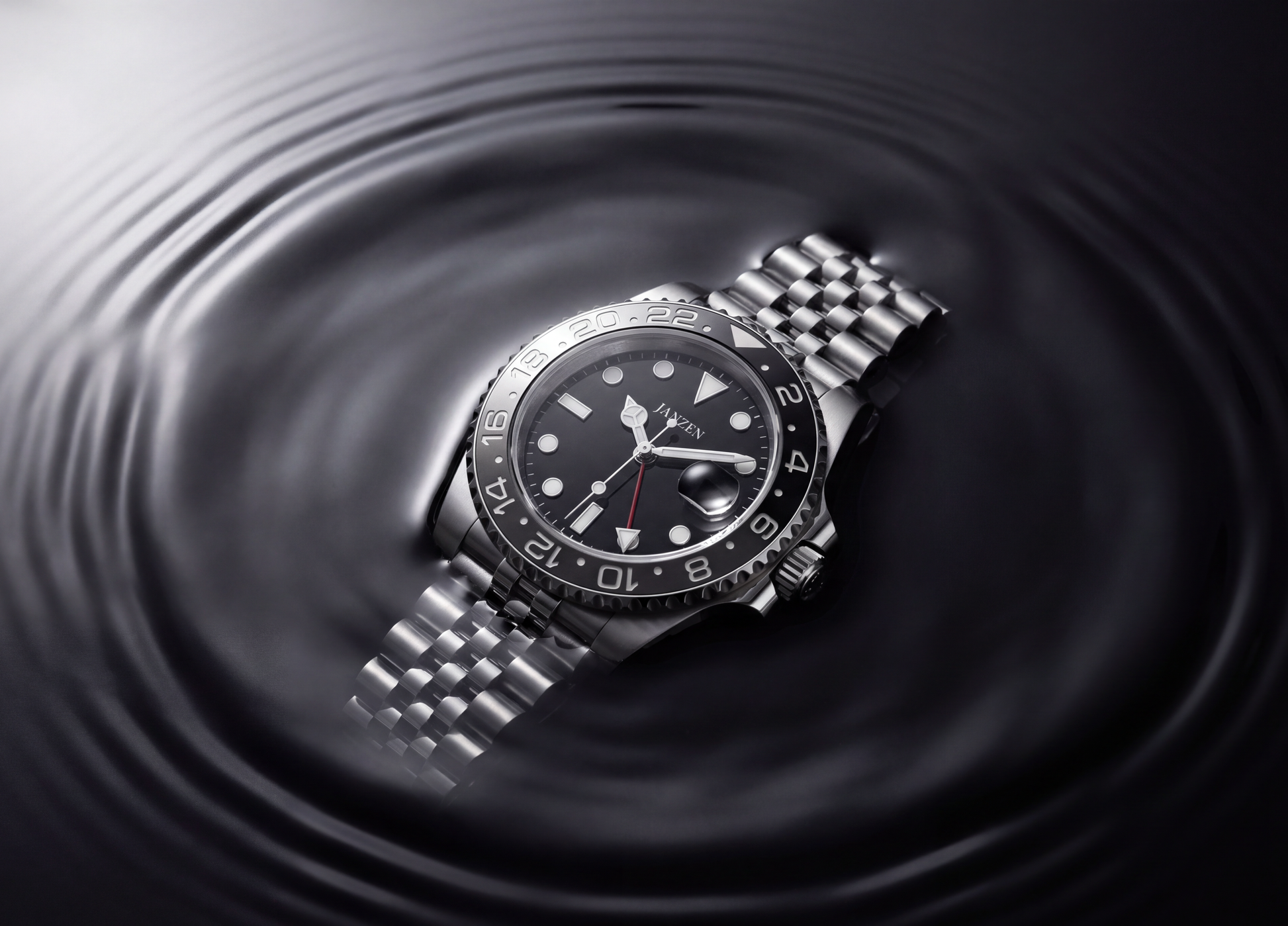 GMT International 40mm Grau — Wasserdichtigkeits-Kachel