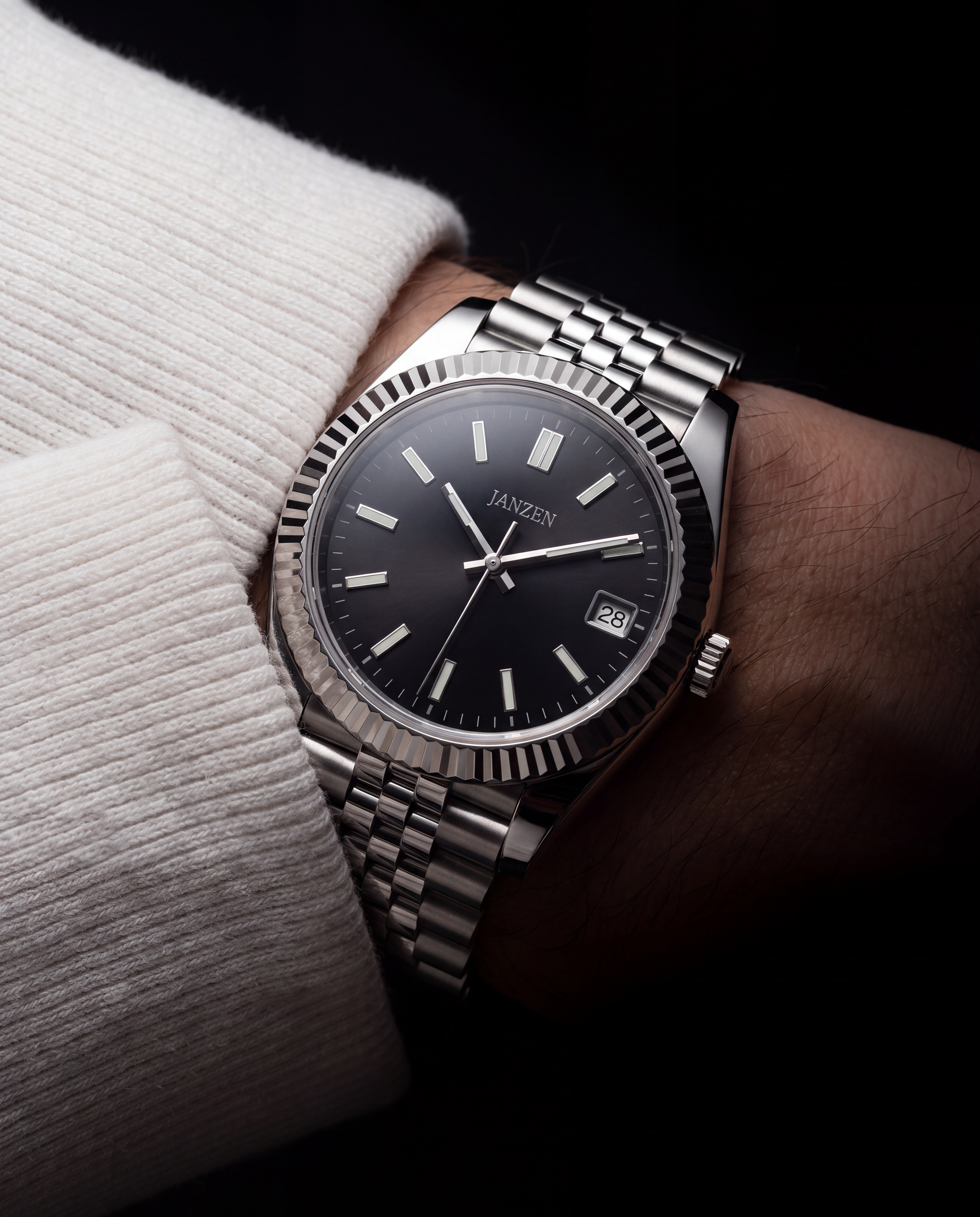 Datejust Jubilee - Sport - 40mm - Schwarz — Abend