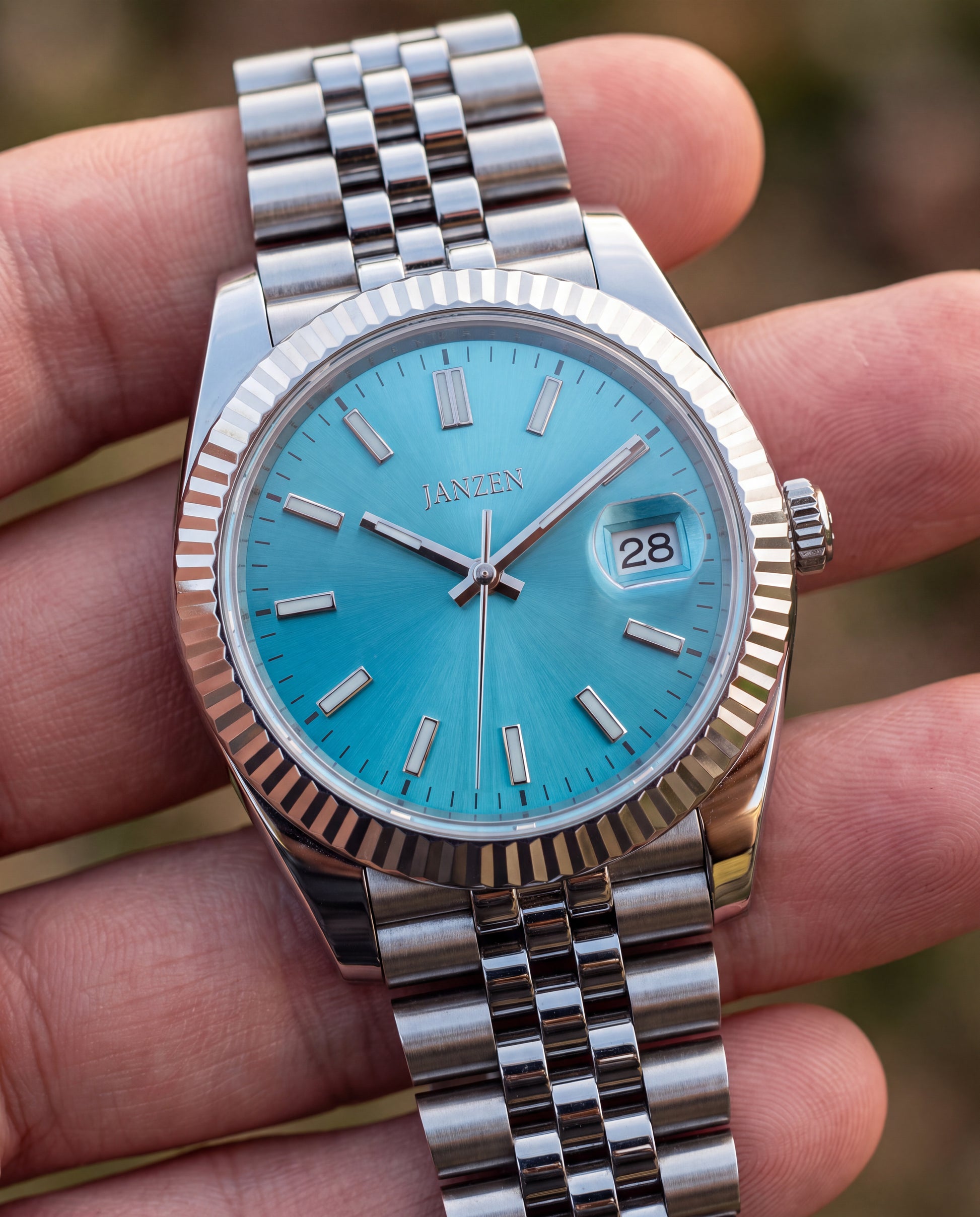 Datejust Jubilee - Sport - 40mm - Tiffany Blue — Detail