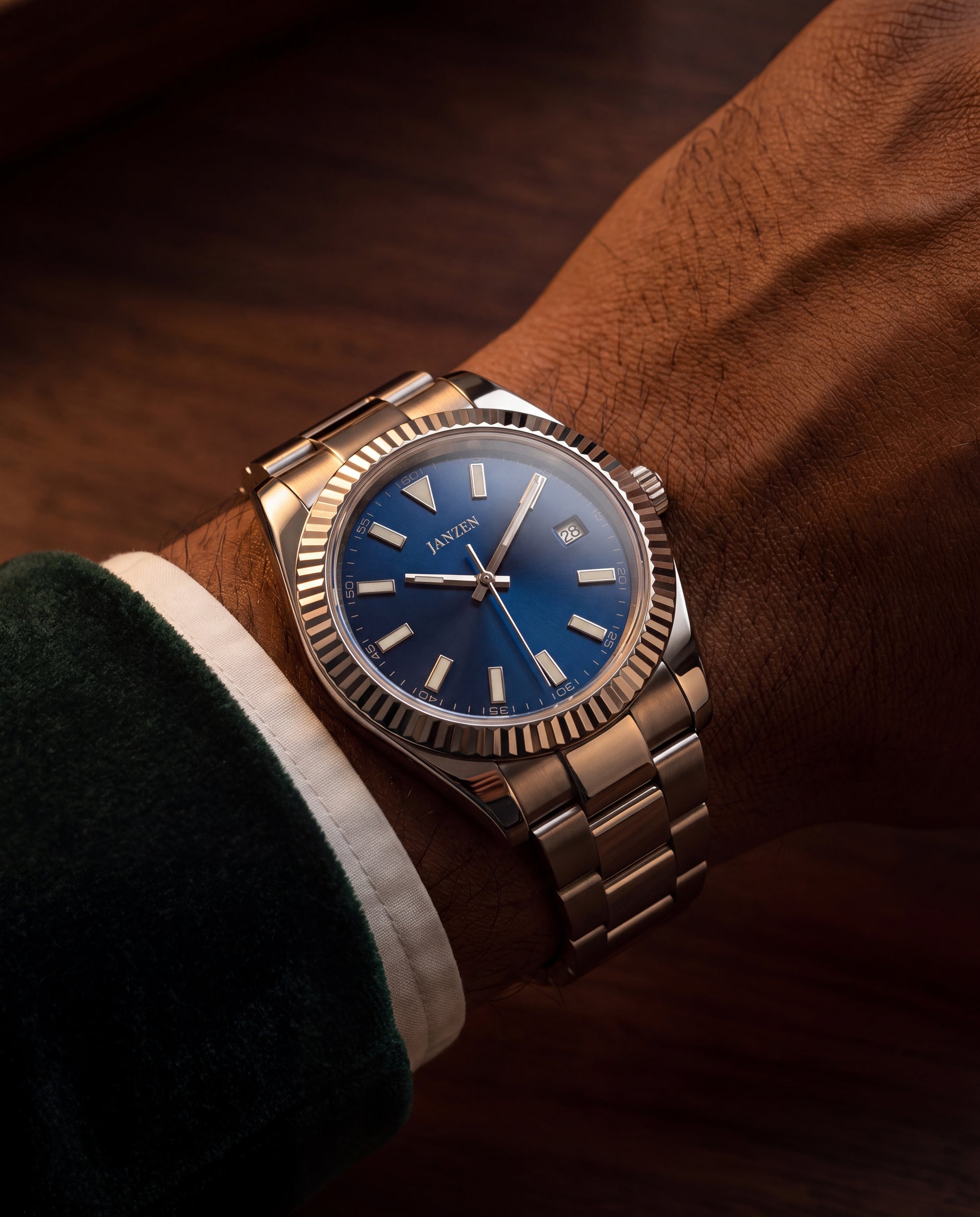 Datejust Oyster - Avantgarde - 40mm Blau — Abendgarderobe