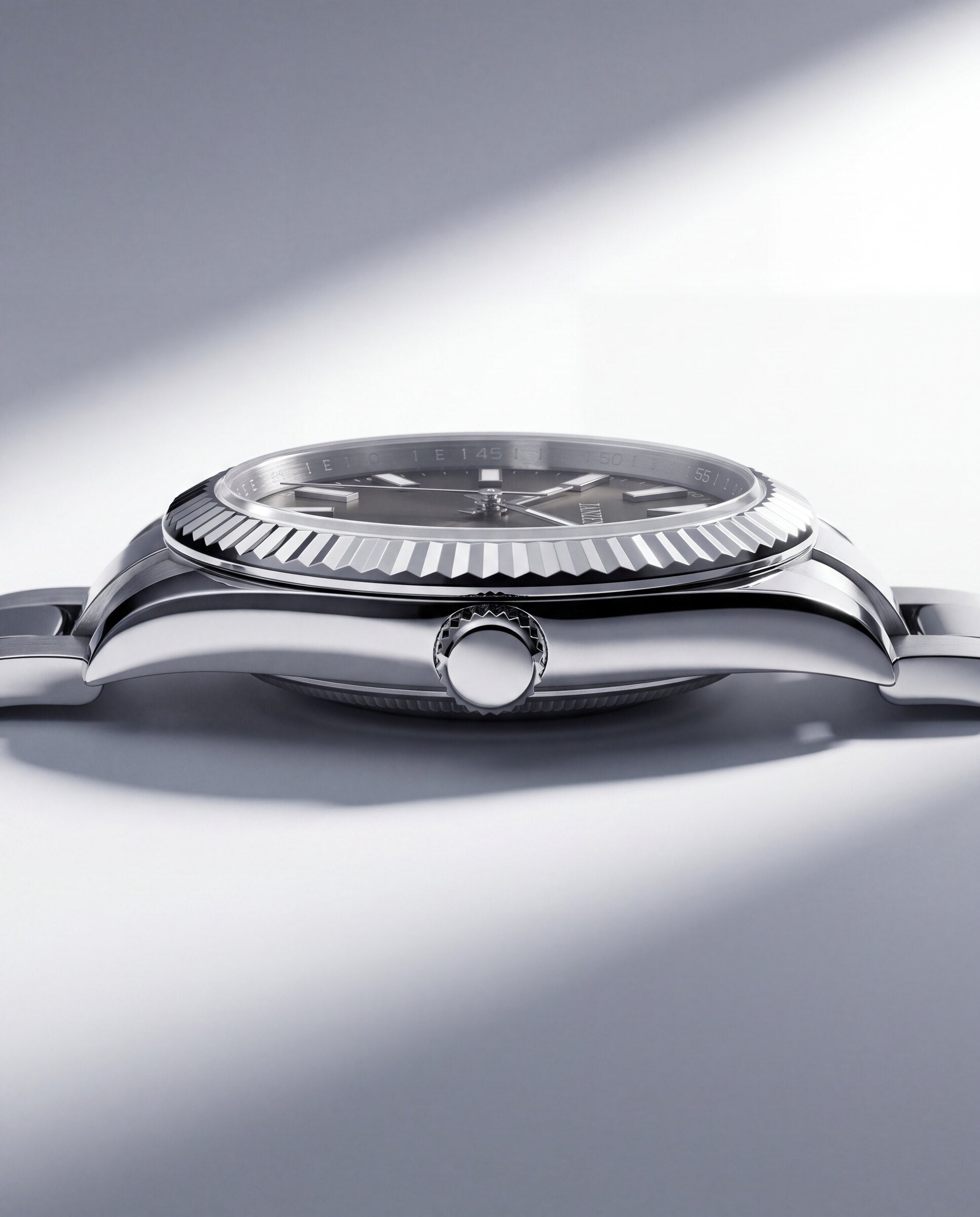 Datejust Oyster - Avantgarde - 40mm - Gehaeuse von der Seite, Blick auf die Krone (web)