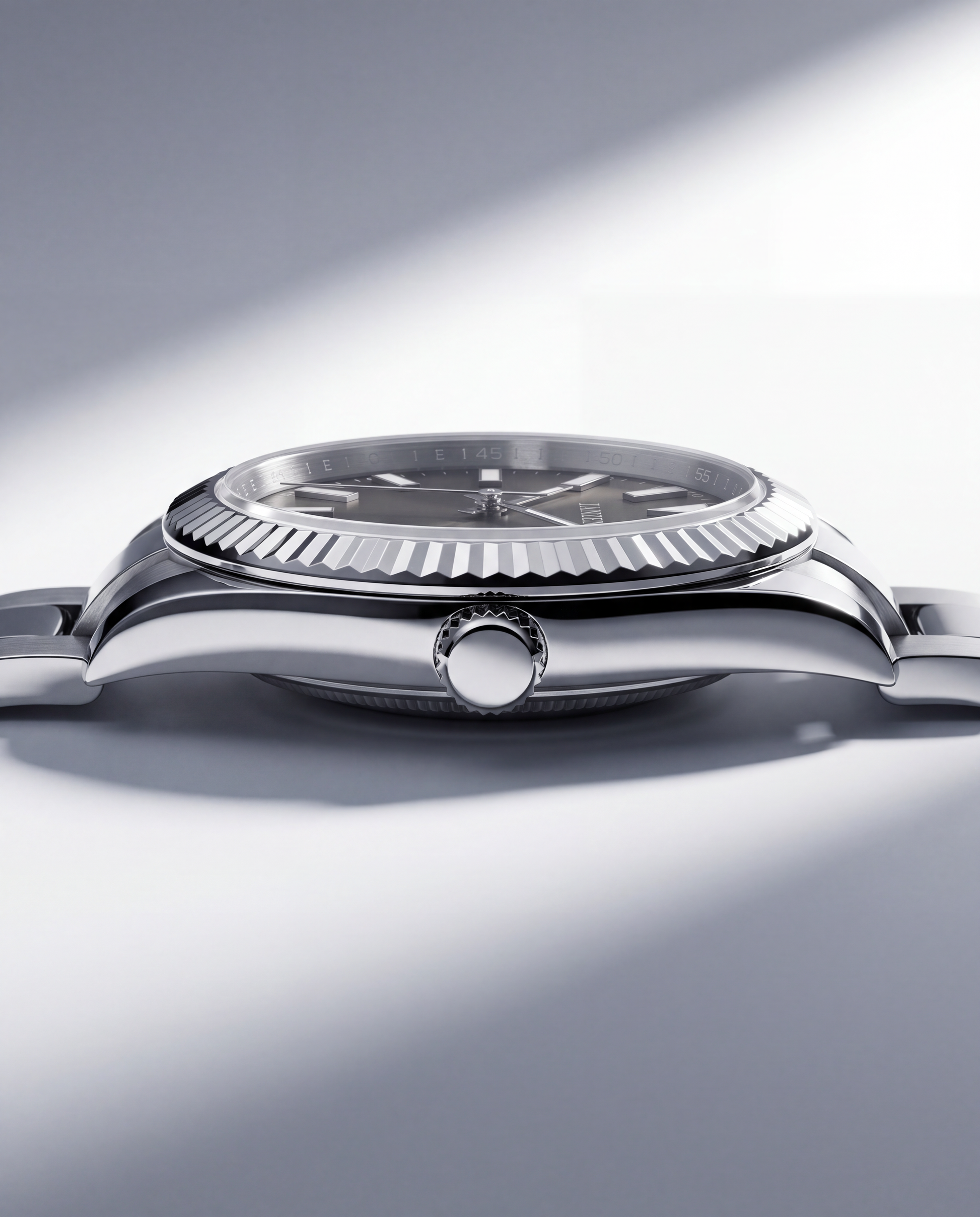 Datejust Oyster - Avantgarde - 40mm - Gehaeuse von der Seite, Blick auf die Krone