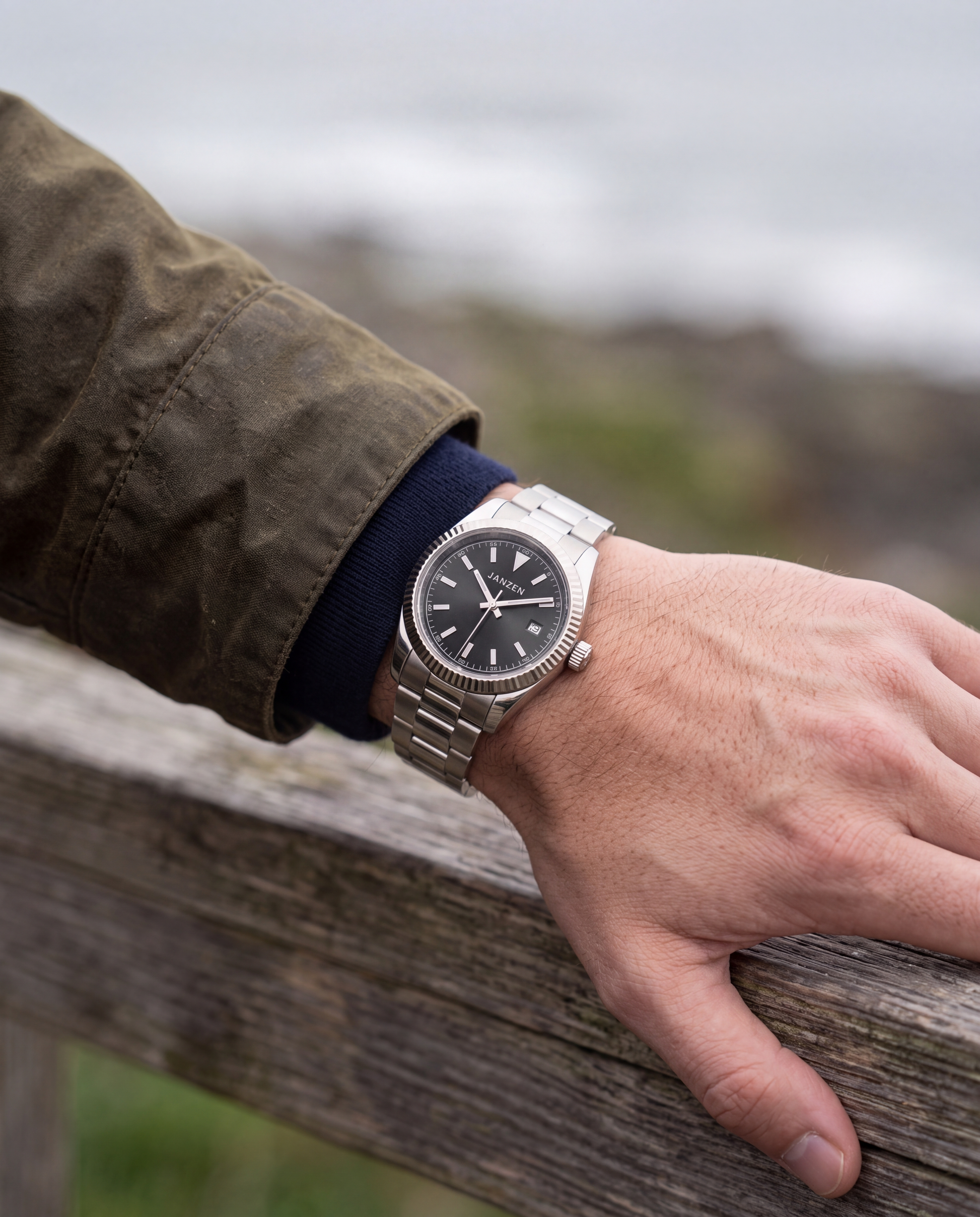 Datejust Oyster - Avantgarde - 40mm Schwarz — Wristshot Draussen